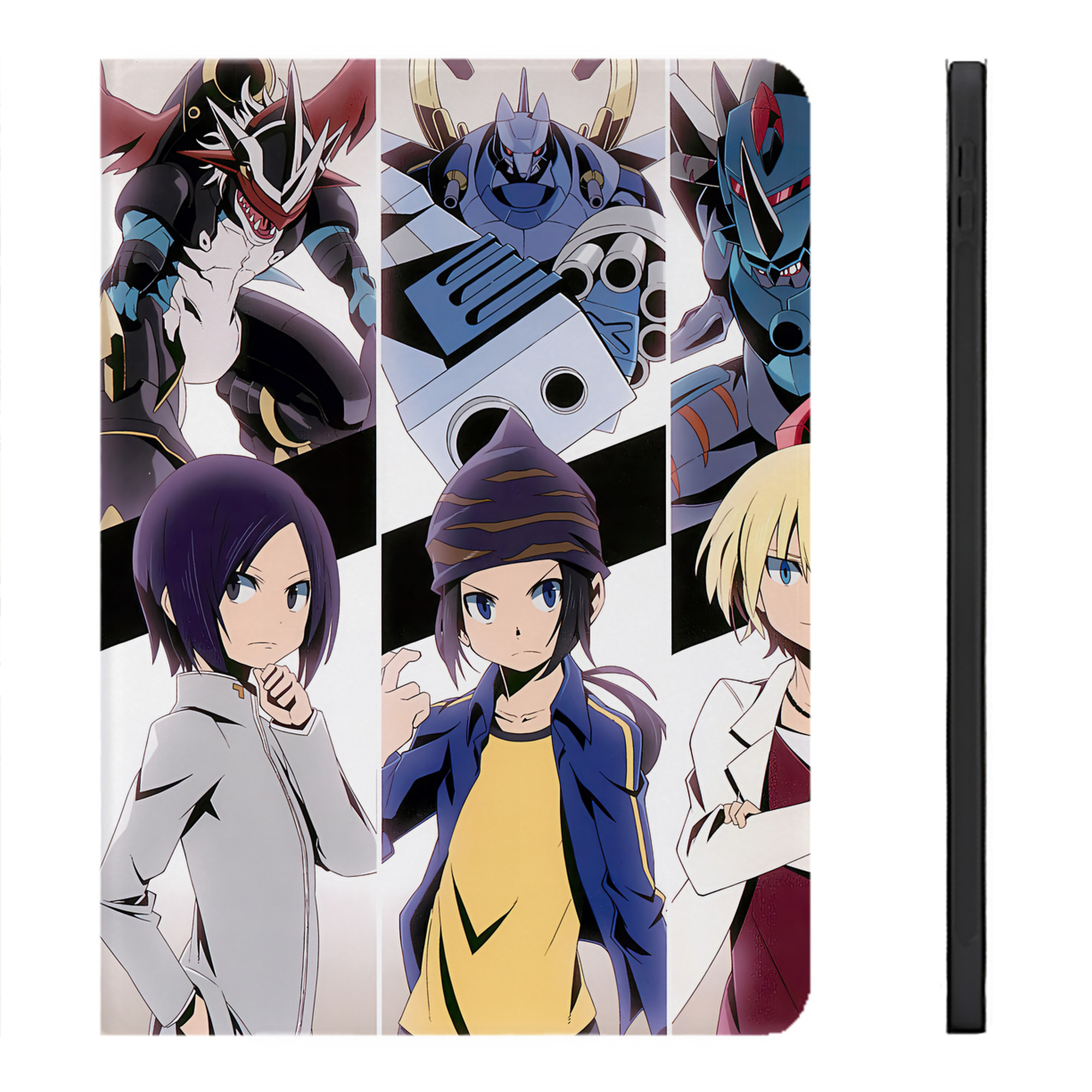 （画像用） Digimon デジタルモンスター/デジモン IPadケース ペンホルダー付き ブックスタイルデザイン